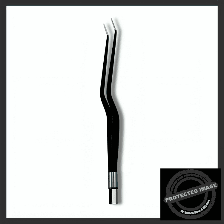Bayonet Angled Up Bipolar Forcep European Fitting