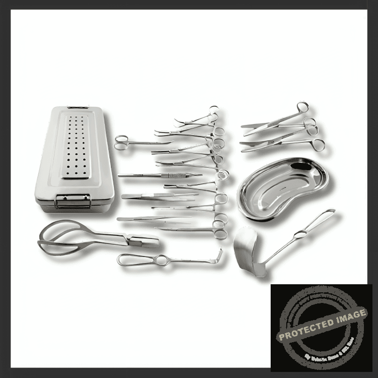 Cesarean section surgical instrument set