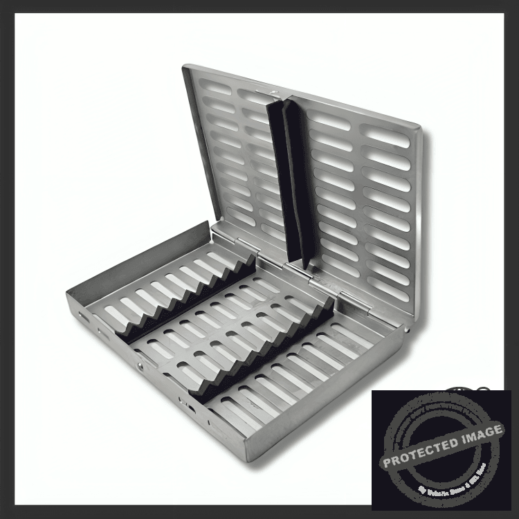 Surgical Sterilization 10 PCS Cassette Rack Box Restorative Instruments